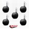 Service Caster 3'' Office Chair Casters Nylon Twin Wheel 7/16'' Grip Ring Stem, 5PK SCC-UHGR02S75-NYS-716176-5 - alternate 2